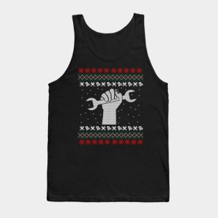 Mechanic Ugly Christmas Sweater Gift Tank Top